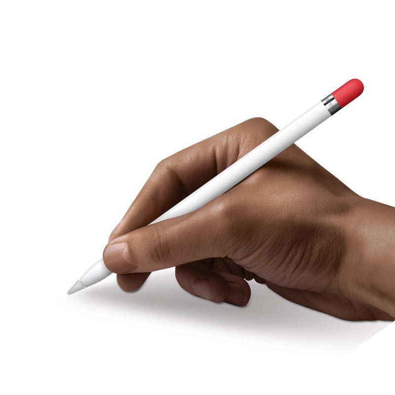 FRTMA [3-Pack] Replacement Compatible with Apple Pencil Cap/Apple Pencil Horn Cap Holder/Cable Adapter Tether Compatible with iPad Pro Pencil, Red - Image 2